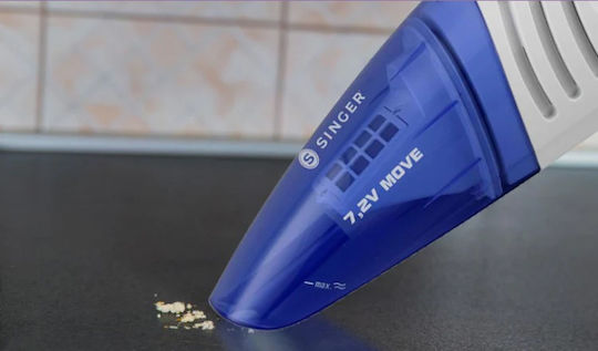 Singer Move Επαναφορτιζόμενο Σκουπάκι Χειρός 7.2V Μπλε