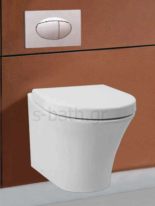 Gloria Volante Floor-Standing Toilet that Includes Soft Close Cover White