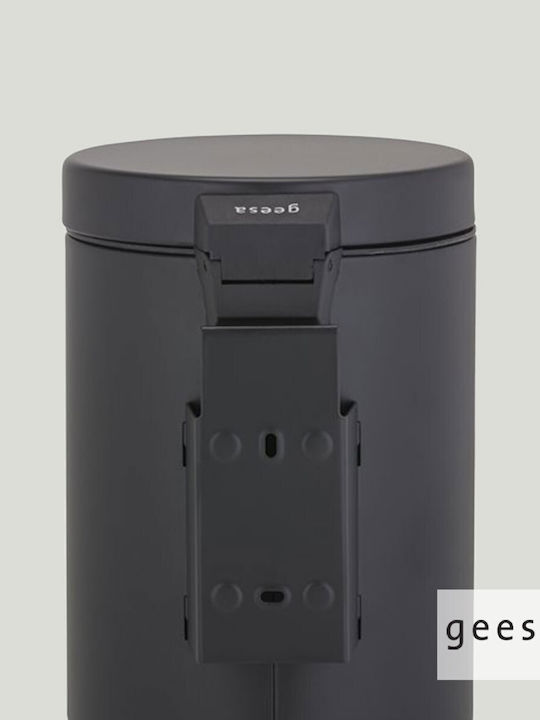 Geesa 644-400 Inox Καλαθάκι Μπάνιου 3lt Μαύρο