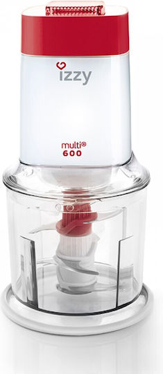Izzy Multi Havana 600 Πολυκόπτης Multi 600W με Δοχείο 600ml Κόκκινος