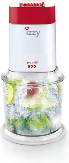 Izzy Multi Havana 600 Πολυκόπτης Multi 600W με Δοχείο 600ml Κόκκινος