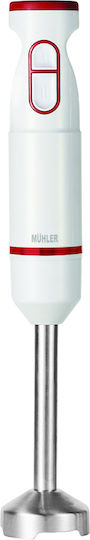 Muhler Hand Blender with Inox Rod 1000W White