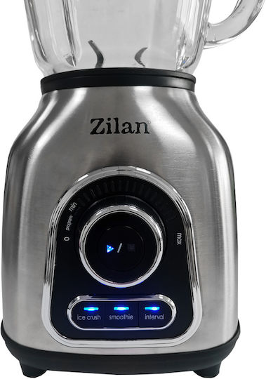 Zilan Μπλέντερ με Ανοξείδωτη Κανάτα 1.75 lt 1400W Ασημί ZLN5596