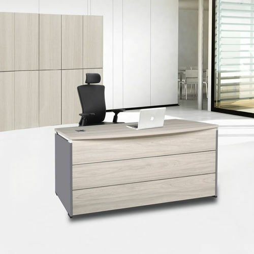 Επαγγελματικό Γραφείο Progress Ξύλινο Elm / Grey 140x80x75εκ.