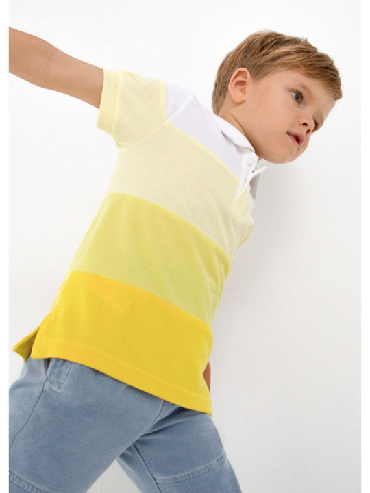 Mayoral Kids Polo Short Sleeve Yellow