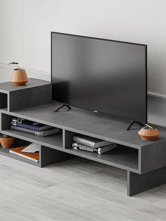 Έπιπλο Τηλεόρασης Tetra Γκρι Μ136.7xΠ40xΥ42cm