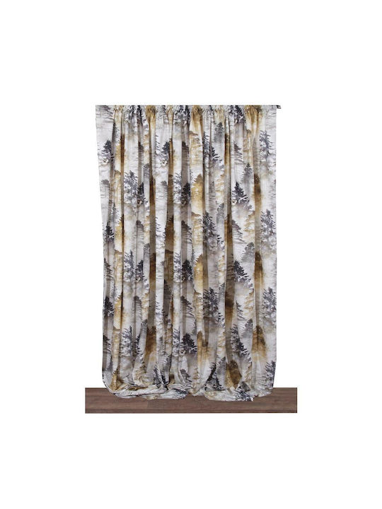 Anna Riska Perdea Cu Coafură Forest Bej 140x270 cm