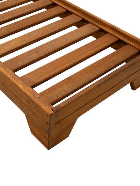 Deckchair Wooden Sadie Walnut 188x70x21.5cm.