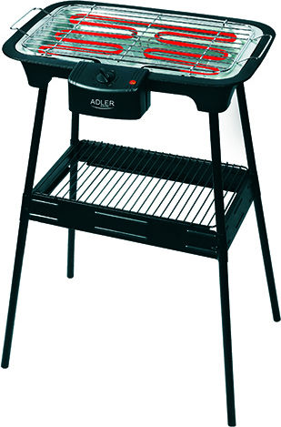 Adler AD-6602 With Legs Electric Grill Grill 2000W with Adjustable Thermostat 37.5cmx21.5cmcm