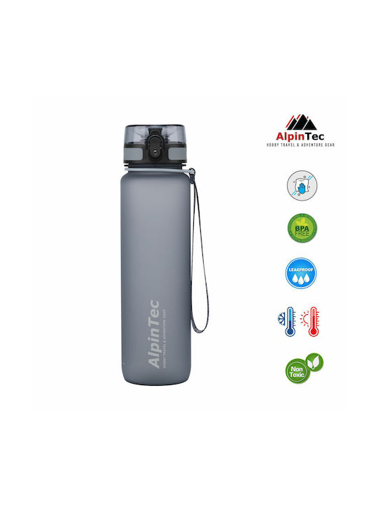 AlpinPro Quest Παγούρι Πλαστικό 1000ml Γκρι