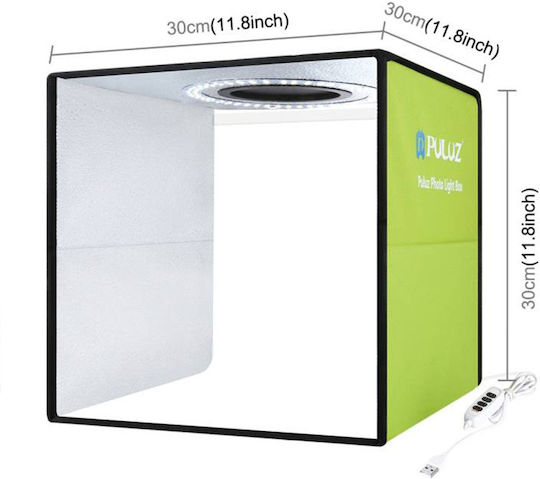 Puluz Photo Box Lighted with Multiple Backrounds 30x30x30cm