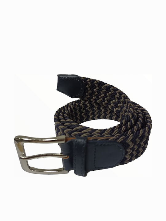 Elastic Men's Belt Knitted Multicolored