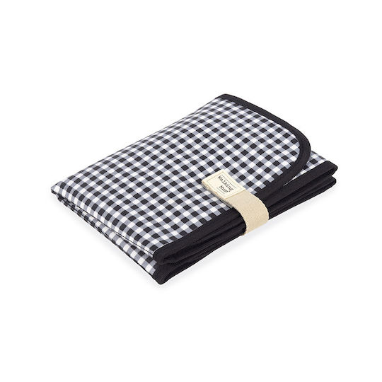Walking Mum Tragbare Wickelauflage I Love Vichy aus Stoff 33x66cm