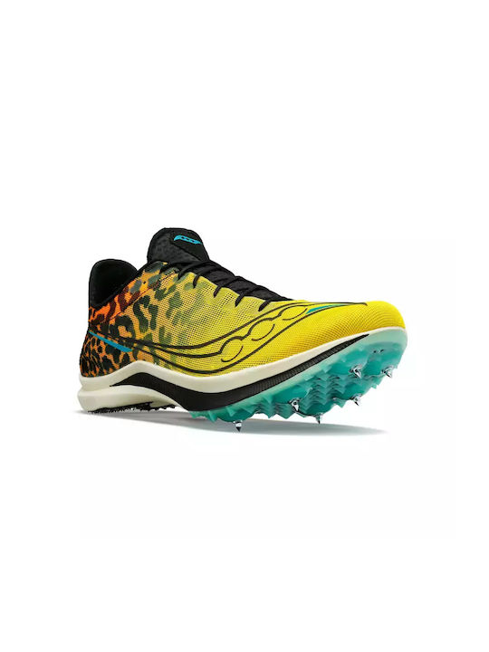Saucony Endorphin Cheetah Γυναικεία Spikes Κίτρινα
