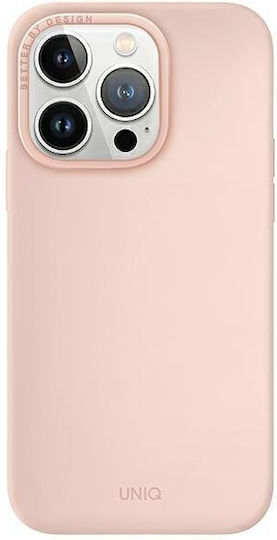 Uniq Lino Hue Magclick Back Cover Silicone Blush Pink (iPhone 14 Pro)