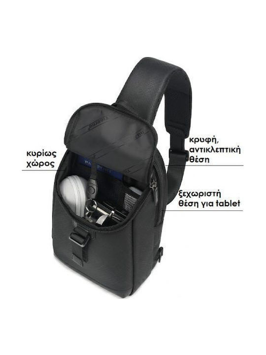 Herrentasche Sling Schwarz