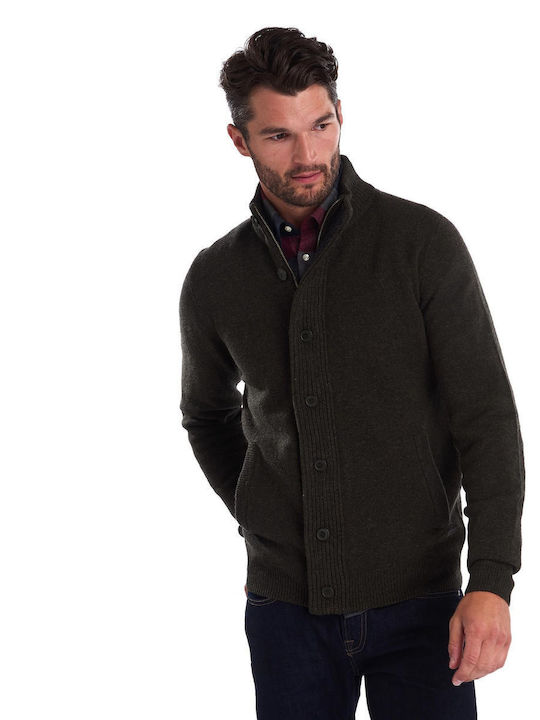 Barbour Knitted Cardigan Seaweed