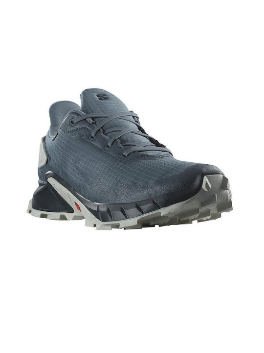 Alphacross 4 GTX Bărbați Pantofi sport Trail Running Albastre Impermeabile cu Membrană Gore-Tex