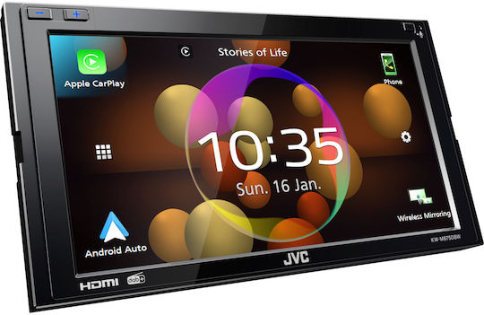 JVC Car Audio System 2DIN (Bluetooth/USB) with Touch Screen 6.8"