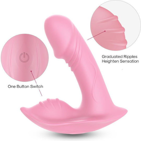 Kinksters Clitoral Vibrator cu Telecomandă Vibrator de chiloți - Whistle 9.6cm Roz