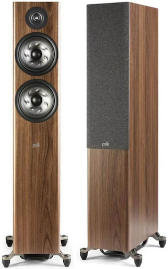 Polk Audio Reserve R600 Pair of Hi-Fi Speakers Floor 150W 2 No of Drivers W28.07xD38.16xH106.38cm. Walnut