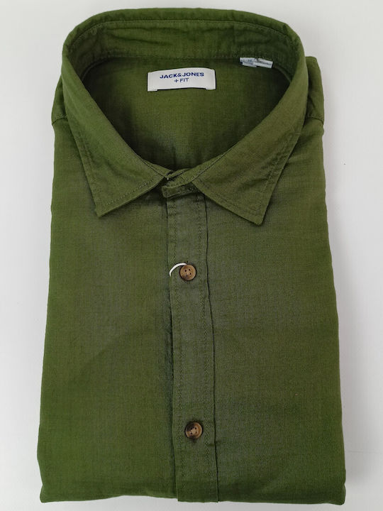 Jack & Jones Herrenhemd Langärmelig Olive Night