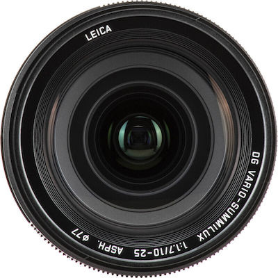 Panasonic Crop Camera Lens Leica DG Vario-Summilux 10-25mm f/1.7 Asph Wide Angle for Micro Four Thirds (MFT) Mount Black