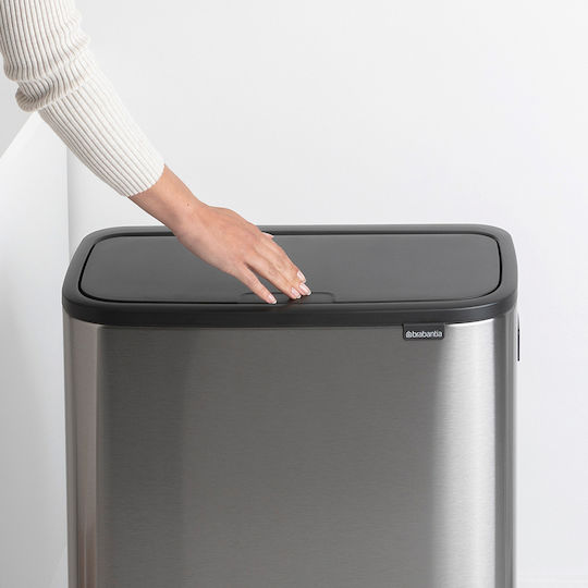 Brabantia Кошче За Боклук От Неръждаема Стомана Тласък Matt Steel 60л