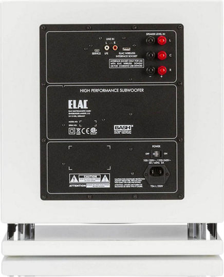 Elac SUB 2030 SUB2030 Aktiv Subwoofer mit Lautsprecher 10" 350W Weiß Matt