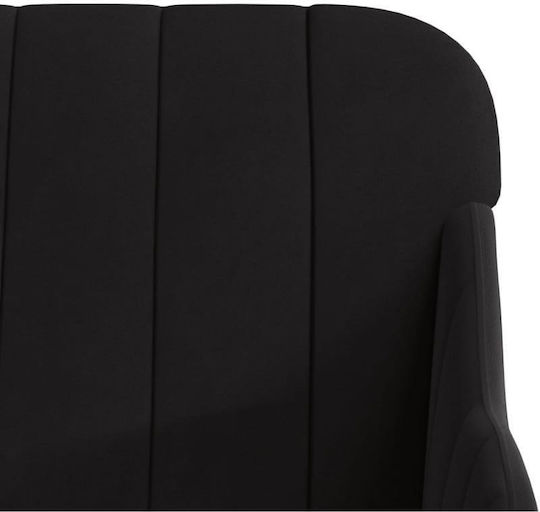 Doppelsitzer Sofa Samt Schwarz 110x76x80cm