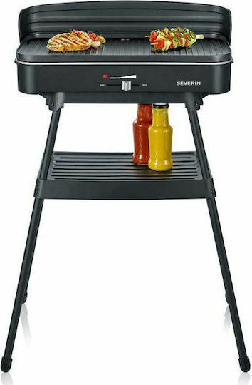 Severin With Legs Electric Grill Grill 2200W with Adjustable Thermostat 44.5cmx26cmcm