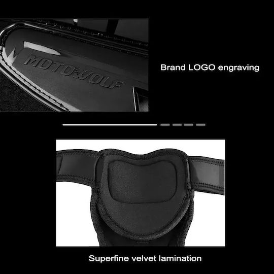 Motowolf Motorcycle Rider Protective Knee Pads & Elbow Pads Set 4pcs Black