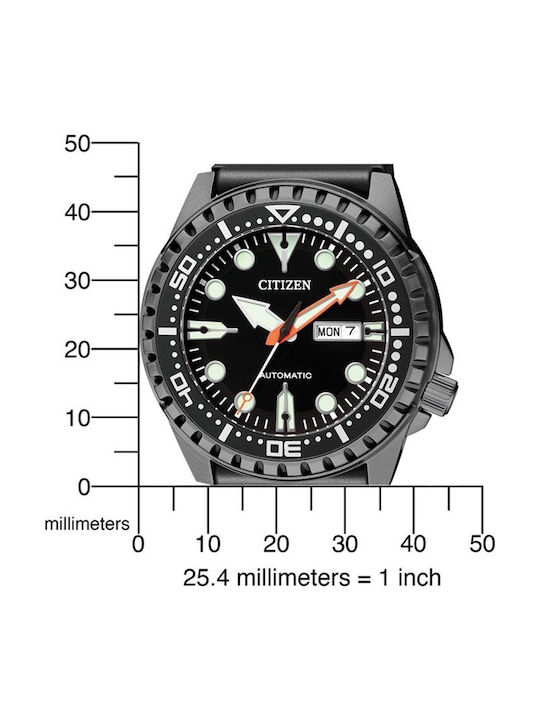 Citizen Promaster Marine Мъжки Часовник 46mm Автоматичен с Черна Каучукова Каишка