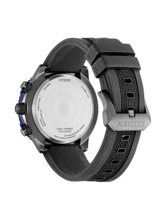 Citizen Promaster Ceas Cronograf Eco - Drive cu Negru Brățară din cauciuc