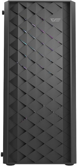 Darkflash DK351 Gaming Midi Tower Computer Case with Window Panel Black