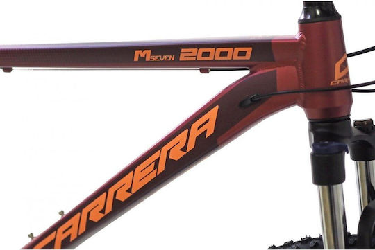 Carrera M7 2000 VB 27.5" 2023 Κόκκινο Mountain Bike με Ταχύτητες