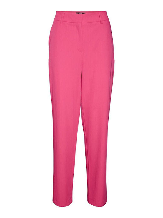 Γυναικείο Chino Παντελόνι σε Ίσια Γραμμή Pink Yarrow
