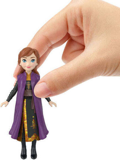 Mattel Disney Princess Frozen Anna Small Doll Black Dress for Ages 3+ 9cm Miscellaneous Designs