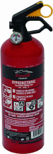 Kaver Auto-Feuerlöscher Trockenpulver 8A 34B C 1kg