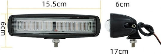 Водоустойчив Фарове за кола с форма на лента LED Универсален Mercedes-Benz V 12 - 80V 30W 16см с Червен осветление 1бр