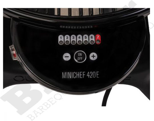 Outdoorchef Minichef Tischplatte Elektrogrill Grill 2000W mit Deckel und einstellbarem Thermostat 39.5cmx39.5cmcm