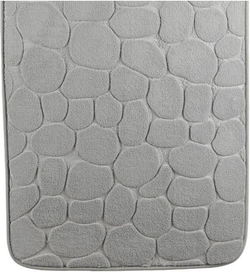 Αντιολισθητικό Πατάκι Μπάνιου Memory Foam AT0000288 Γκρι 50x80εκ.