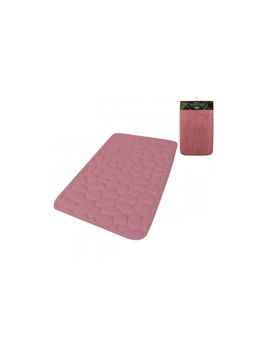 Aria Trade Non-Slip Bath Mat Memory Foam AT0000289 Pink 50x80cm