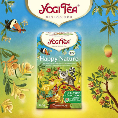 Yogi Tea Μείγμα Βοτάνων Happy Nature 17 Φακελάκια 32.3gr