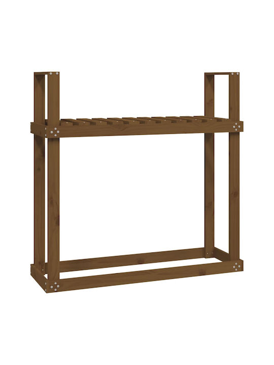 vidaXL Ξύλινο Κουτί Αποθήκευσης Ξύλων 110x35x108.5cm Καφέ