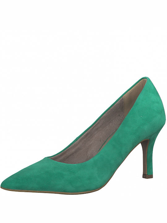 Tamaris Anatomic Pointed Toe Green Heels