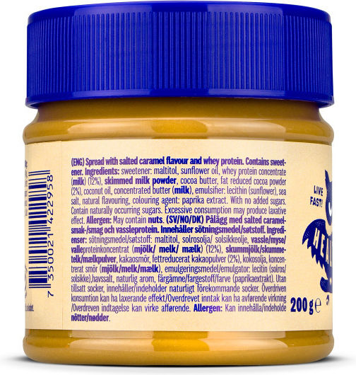HealthyCo Πραλίνα Proteinella με Έξτρα Πρωτεΐνη χωρίς Προσθήκη Ζάχαρης με Salted Caramel 360gr