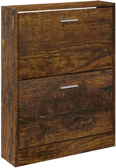 Suport pentru pantofi cu 2 Rafturi Galbenă L59xW17xH81cm