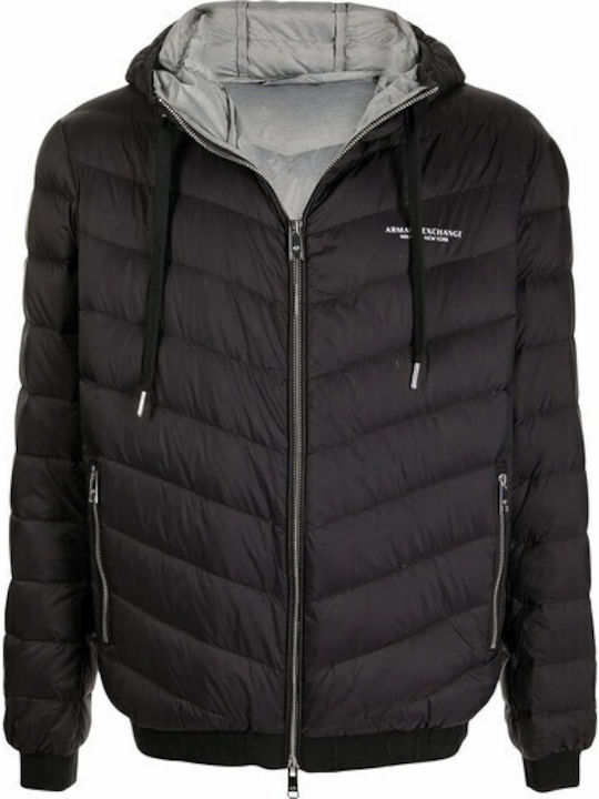 Winter Jacke Puffer Black/melange Grey