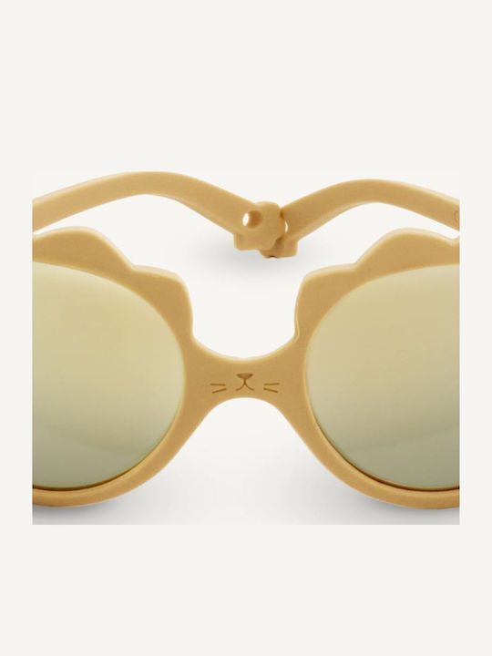KiETLA Lion Unbreakable Kids Sunglasses with Mirror Lens Honey for 2-4 Years